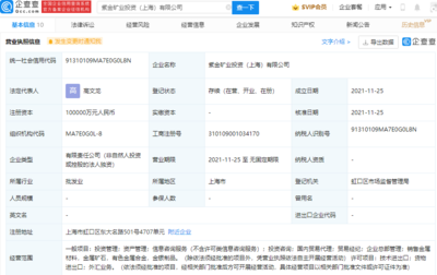 紫金矿业上海投资公司成立，注册资本10亿元聚焦国内贸易代理